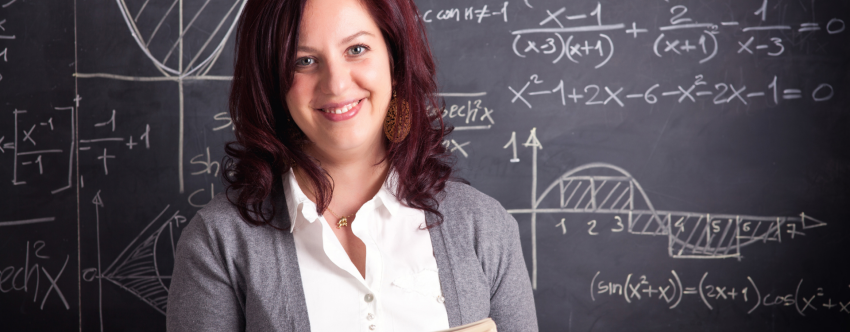 Happy female teacher